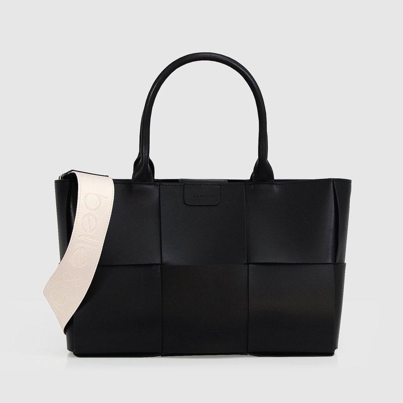 Shop Belle & Bloom Long Way Home Woven Tote In Black
