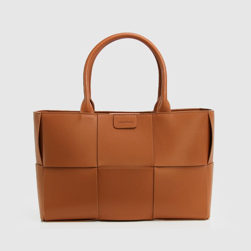 Belle & Bloom Long Way Home Woven Tote In Brown