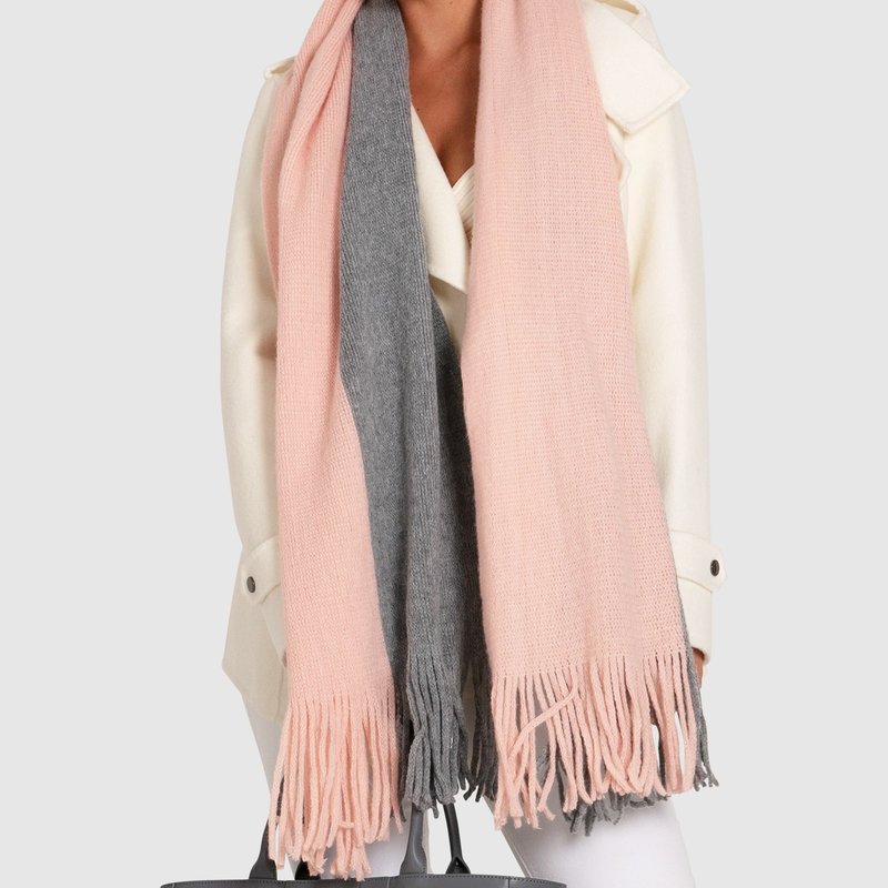 Shop Belle & Bloom Day Dream Two Toned Scarf In Pink