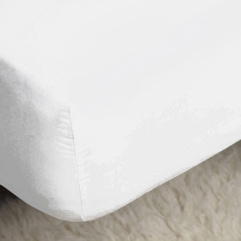 Belledorm 100% Cotton Sateen Extra Deep Fitted Sheet (white) (king) (uk