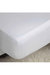 Belledorm 100% Cotton Sateen Fitted Sheet (White) (Queen) (UK - Kingsize) - White