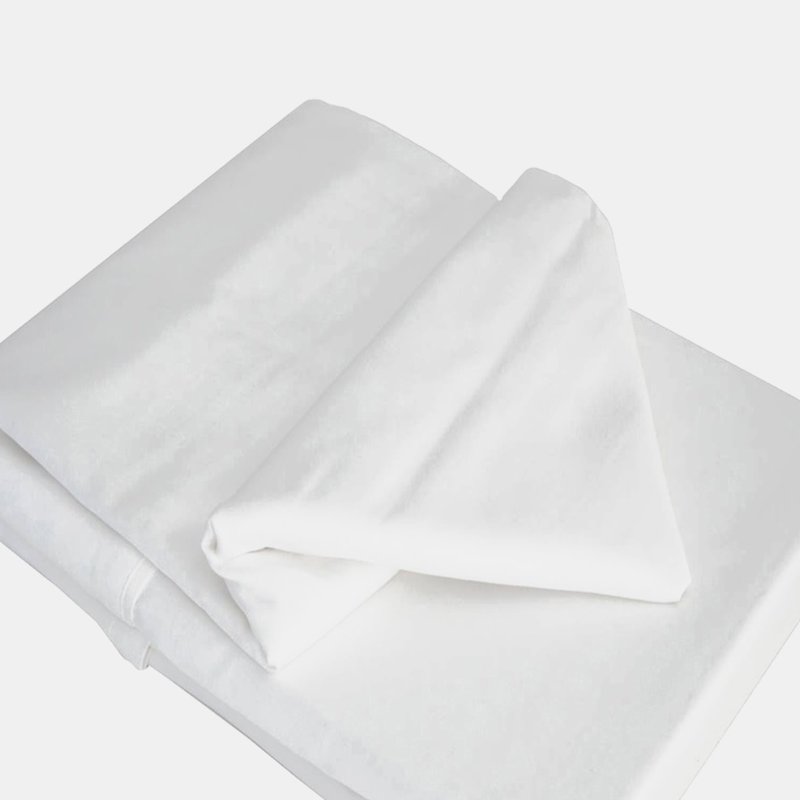 Belledorm 100% Cotton Sateen Flat Sheet (white) (twin) (uk