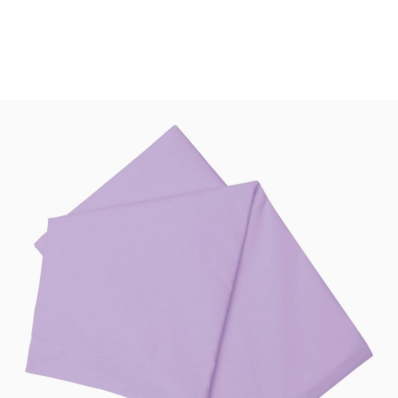 Belledorm 200 Thread Count Cotton Percale Flat Sheet (lilac) (queen) (uk In Purple