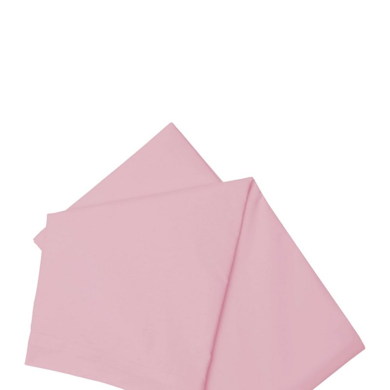 Shop Belledorm 200 Thread Count Cotton Percale Flat Sheet (pink) (queen) (uk