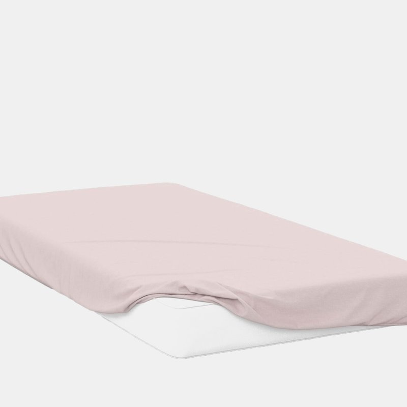 Belledorm 200 Thread Count Egyptian Cotton Fitted Sheet (powder Pink) (6ft 6) (6ft 6)