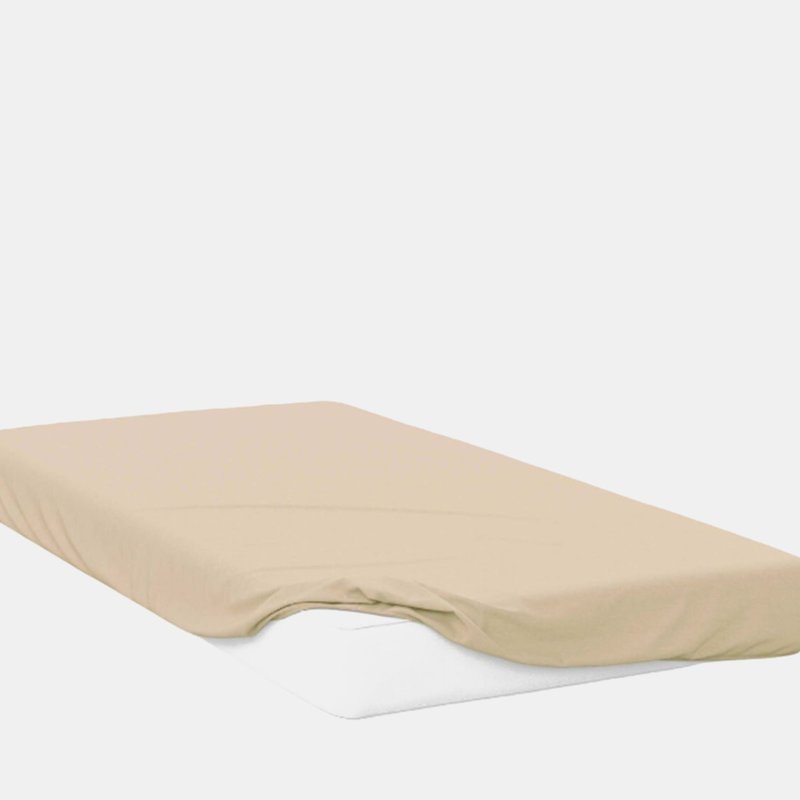 Belledorm 400 Thread Count Egyptian Cotton Extra Deep Fitted Sheet (cream) (full) (full) (uk In Yellow