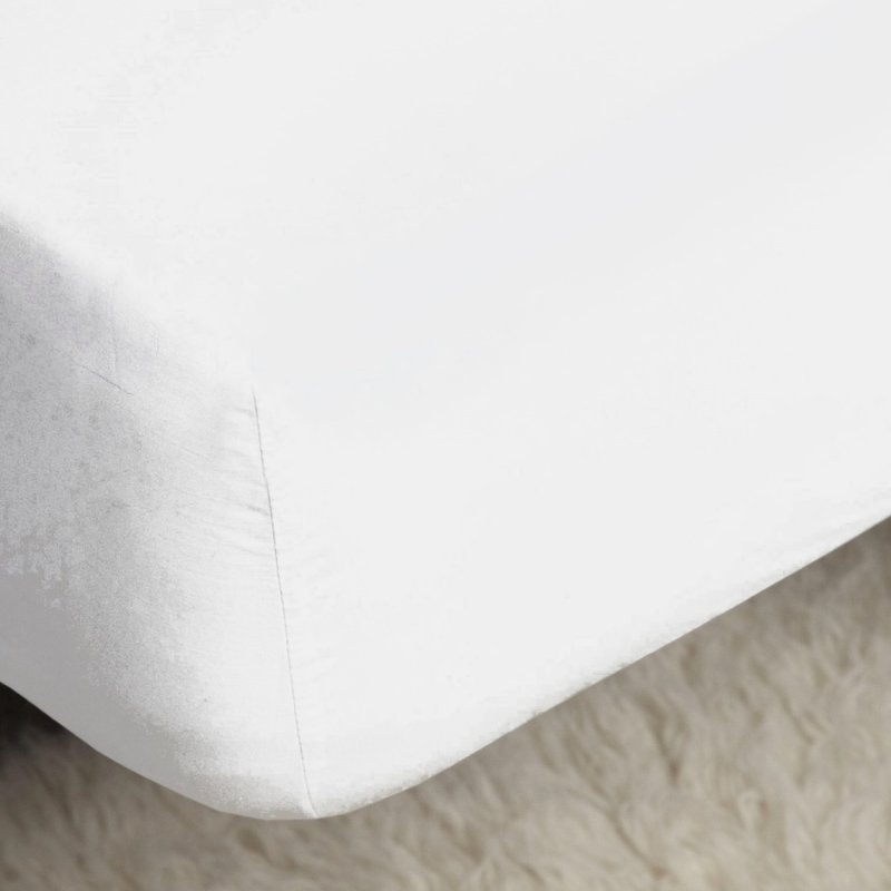 Belledorm 400 Thread Count Egyptian Cotton Extra Long Fitted Sheet (white) (15in Depth) (15in Depth)