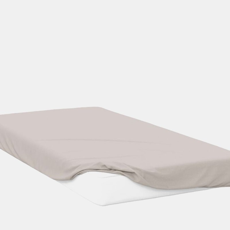 Belledorm 400 Thread Count Egyptian Cotton Fitted Sheet (oyster) (full) (full) (uk In White