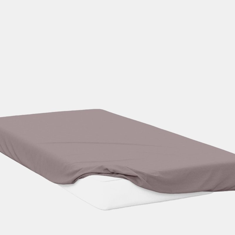 Belledorm 400 Thread Count Egyptian Cotton Fitted Sheet (pewter) (full) (full) (uk In Grey