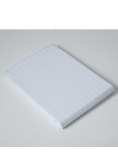 Belledorm Belledorm 540 Thread Count Satin Stripe Flat Sheet (White) (Full) (UK - Double) product