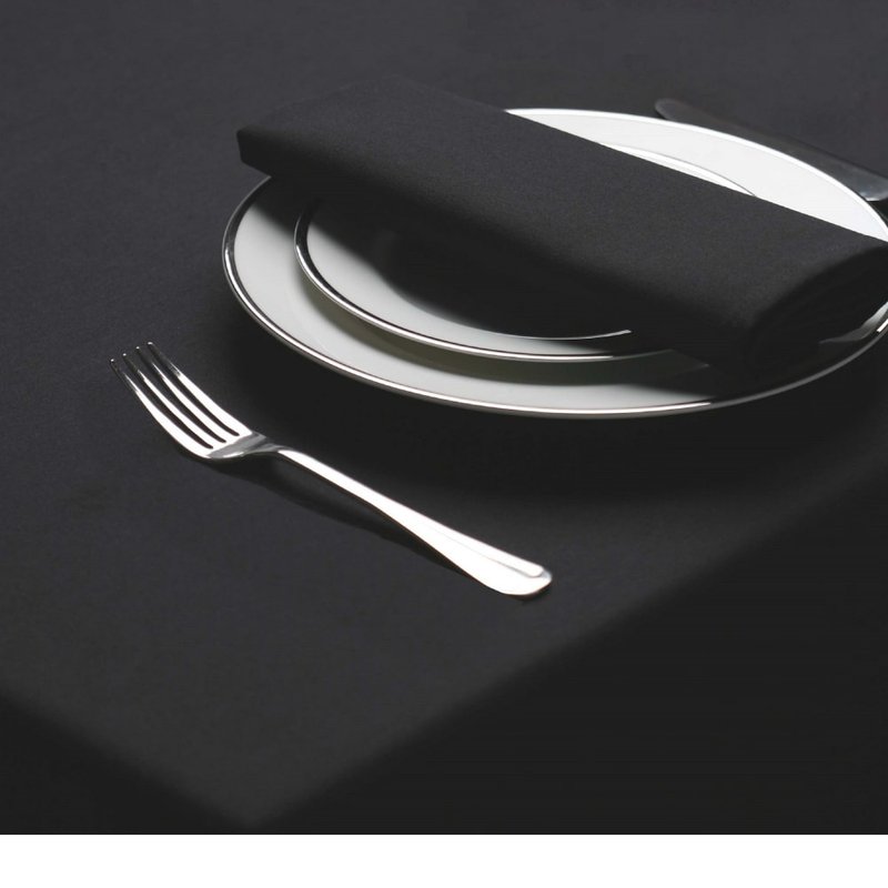 Belledorm Amalfi Rectangular Table Cloth (black) (70 X 144in) (70 X 144in)