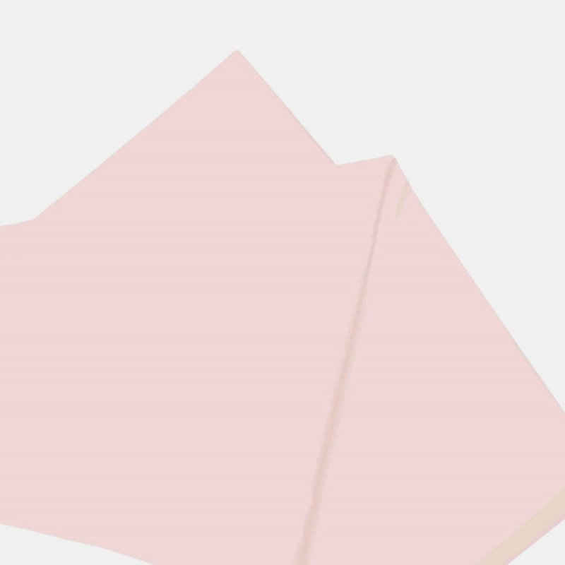 Belledorm Brushed Cotton Flat Sheet (powder Pink) (queen) (uk