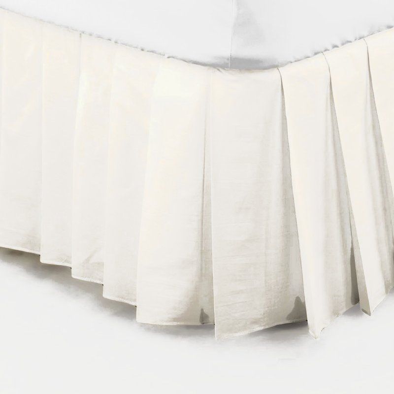 Belledorm Easy Fit Knife Pleated Platform Valance (cream) (twin) (uk In Yellow