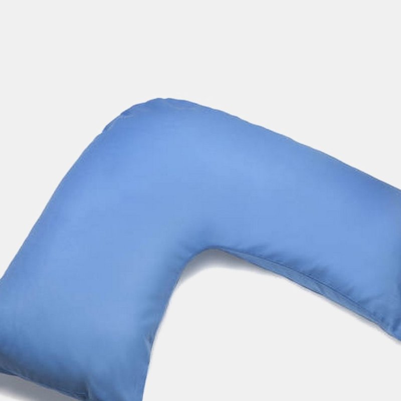 Belledorm Easycare Percale V-shaped Orthopaedic Pillowcase (sky Blue) (one Size)