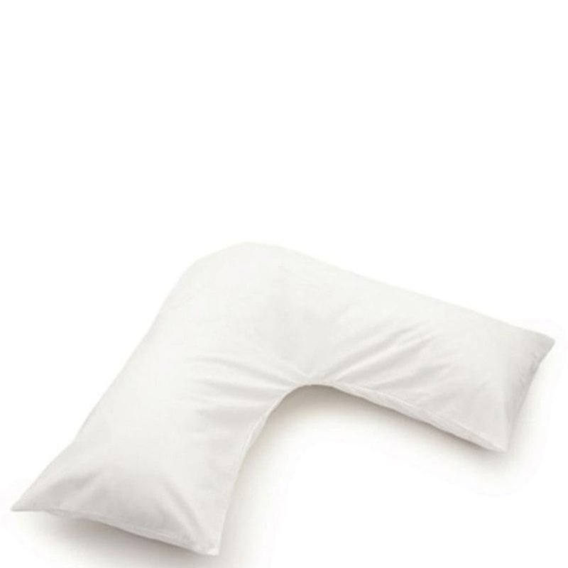 Belledorm Easycare Percale V-shaped Orthopaedic Pillowcase (white) (one Size)