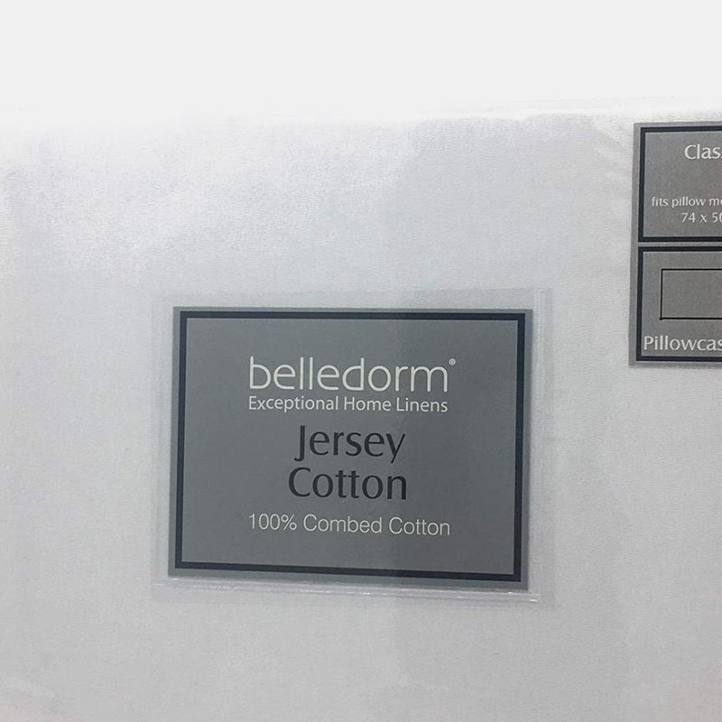 Belledorm Jersey Cotton Contour Pillowcase (pair) (white) (l) (l)
