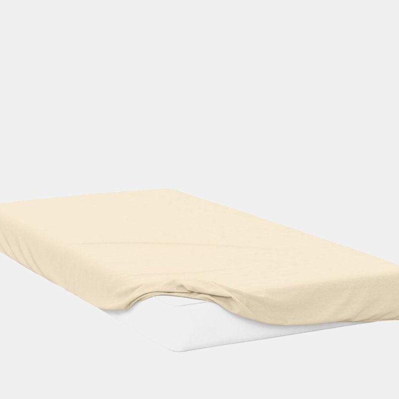 Belledorm Jersey Cotton Deep Fitted Sheet (ivory) (crib) (crib) In White