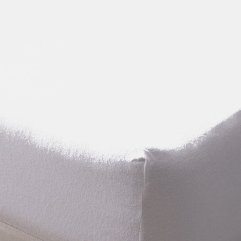 Belledorm Jersey Cotton Fitted Sheet (white) (long Twin) (long Twin) (uk