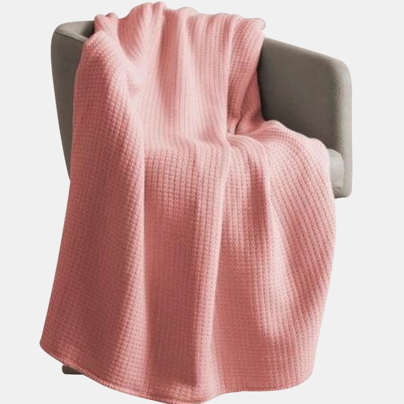 Belledorm Luxury Waffle Throw (coral) (one Size) (one Size) In Orange