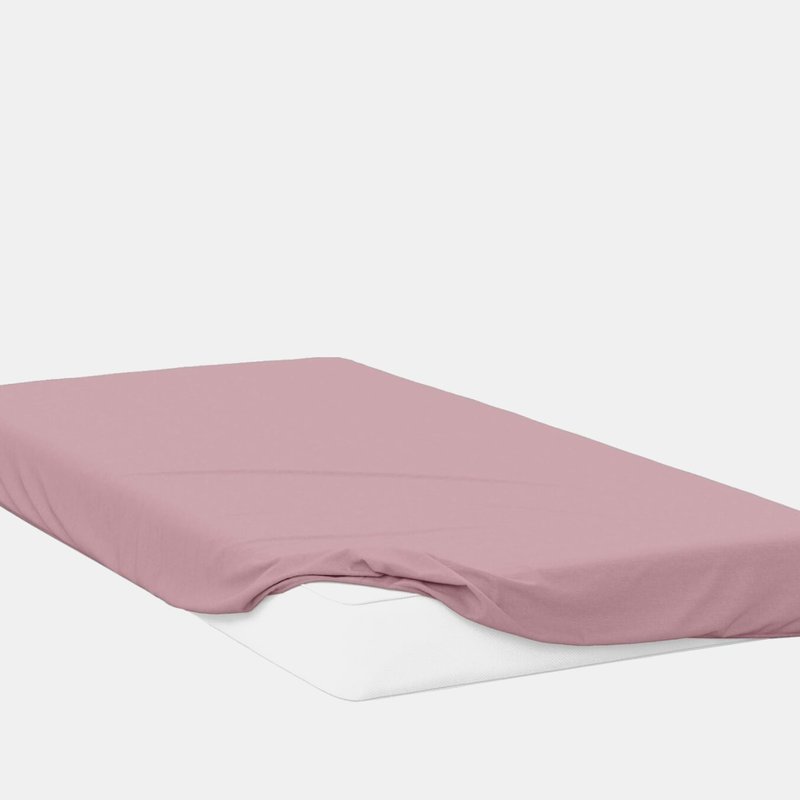 Belledorm Percale Extra Deep Fitted Sheet (blush Pink) (full) (full) (uk