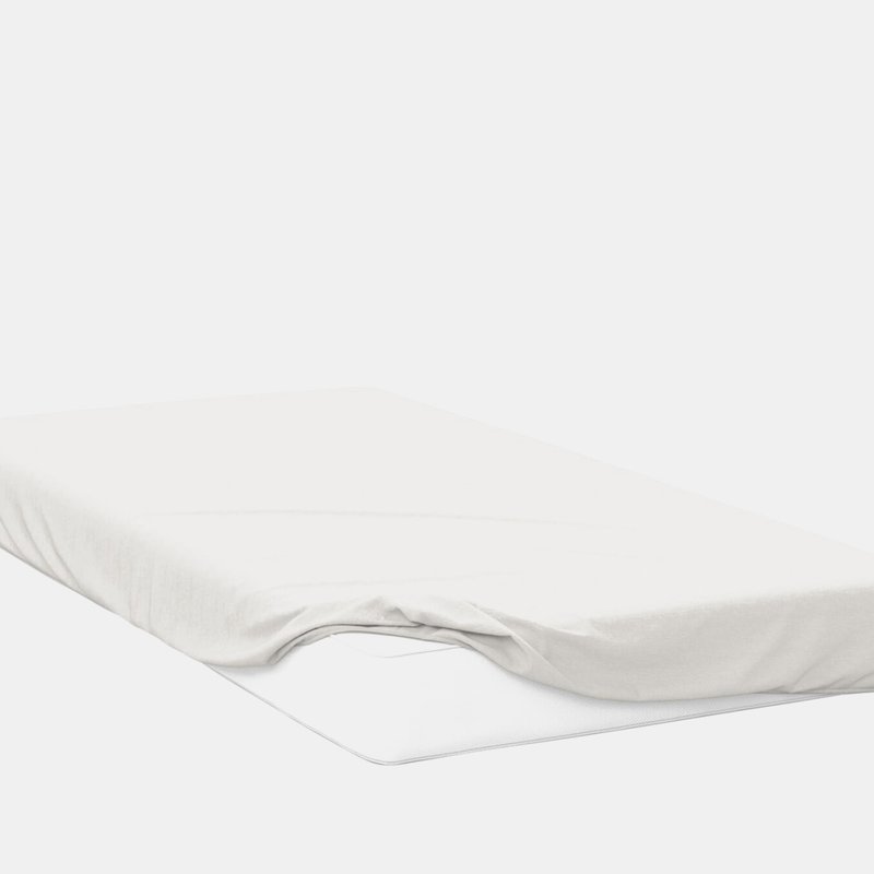 Belledorm Premium Blend 500 Thread Count Fitted Sheet (ivory) (twin) (uk In White