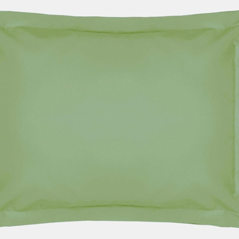 Belledorm Easycare Percale Oxford Pillowcase, One Size In Green