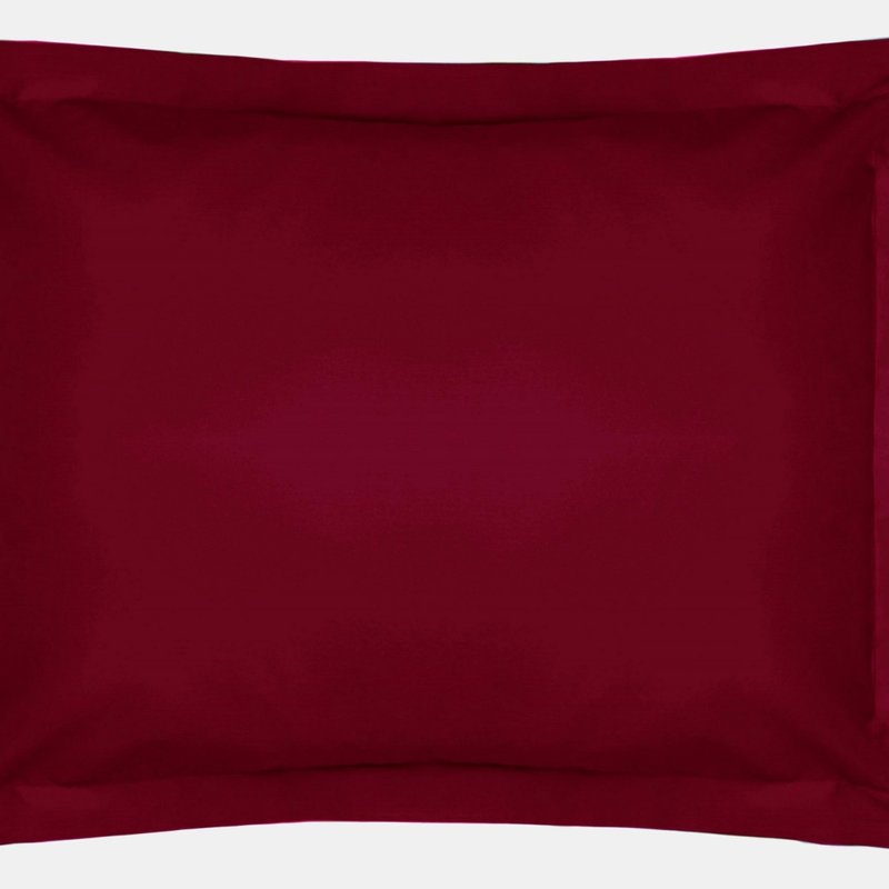 Belledorm Easycare Percale Oxford Pillowcase, One Size In Red