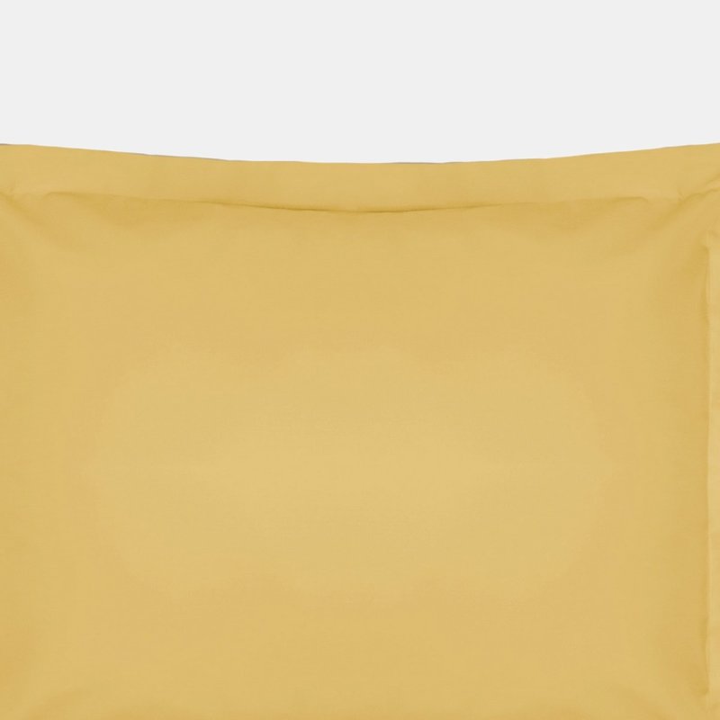 Belledorm Easycare Percale Oxford Pillowcase, One Size In Yellow