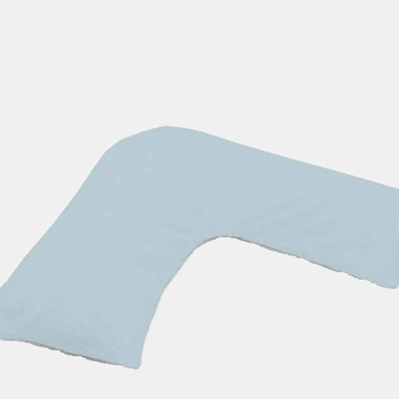 Belledorm Easycare Percale V-shaped Orthopaedic Pillowcase, One Size In Blue
