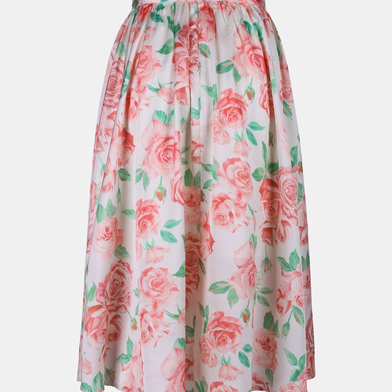 Shop Bellevue The Label Bluebell Skirt- Light Coral Rose In Pink