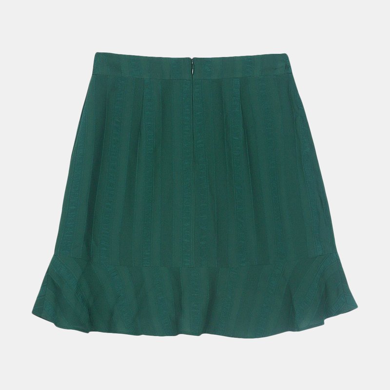 Shop Bellevue The Label Halette Skirt- Teal In Green
