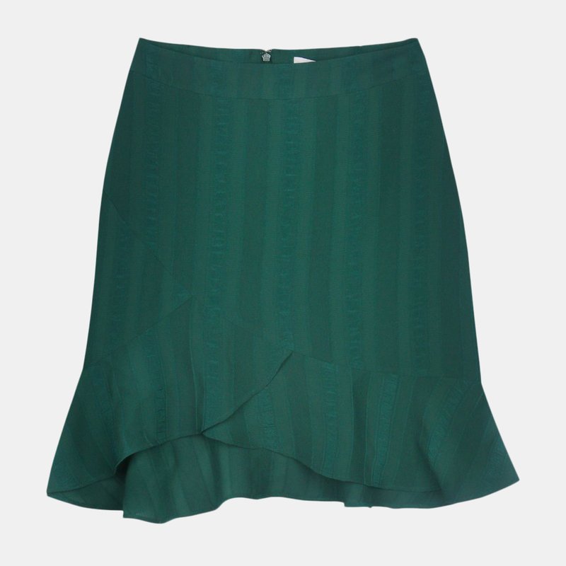 Shop Bellevue The Label Halette Skirt- Teal In Green