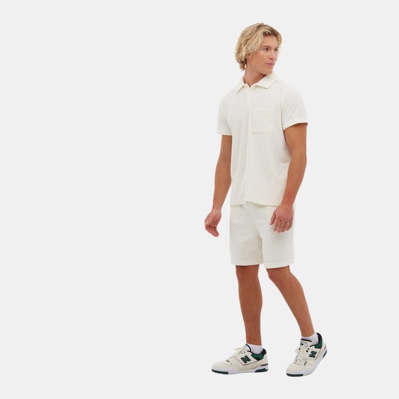 Shop Bench Firbeck Terry Shorts In White