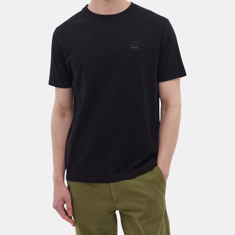 Bench Dna Mens Farrel Embroidered Square Tee In Black