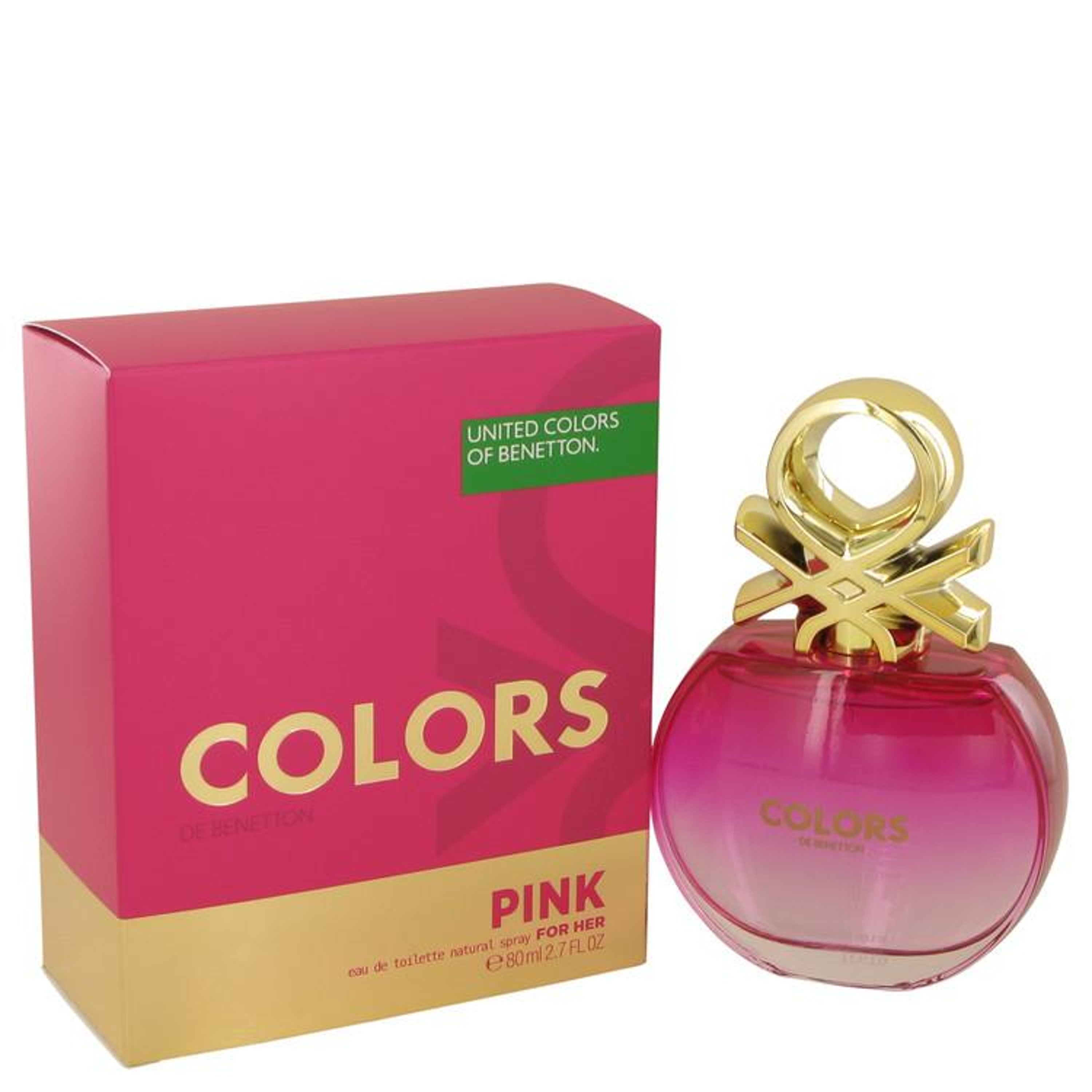 Benetton Colors Pink By  Eau De Toilette Spray 2.7 oz For Women