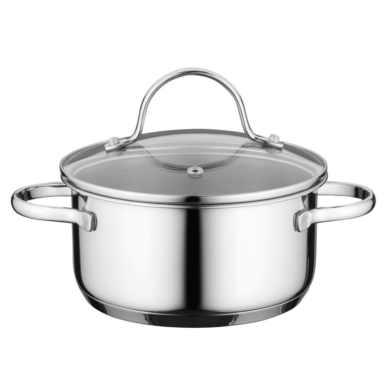 Berghoff Comfort 6.25" 18/10 Covered Stockpot In Grey