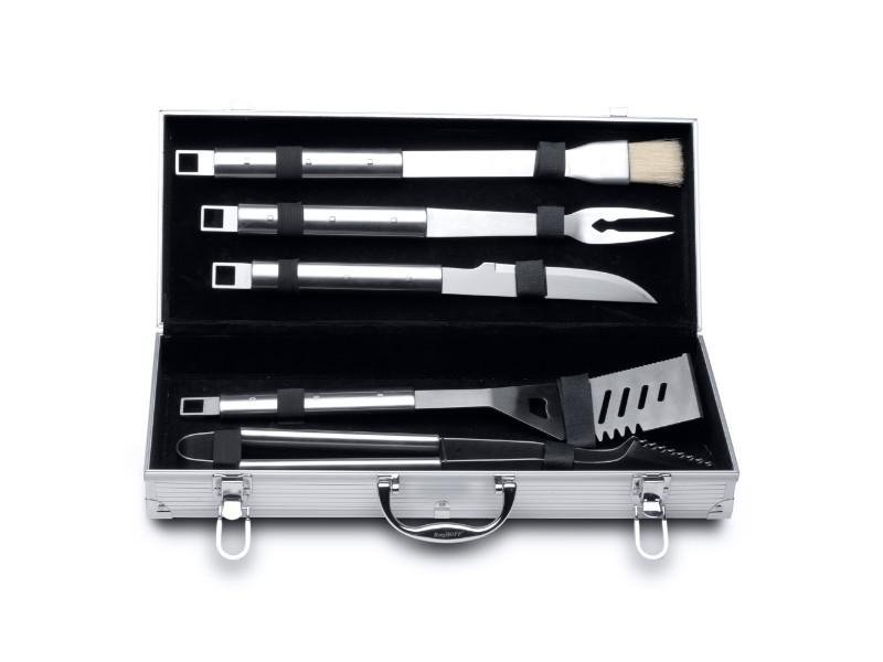 BERGHOFF BERGHOFF BERGHOFF CUBO 6PC STAINLESS STEEL BBQ SET WITH CASE
