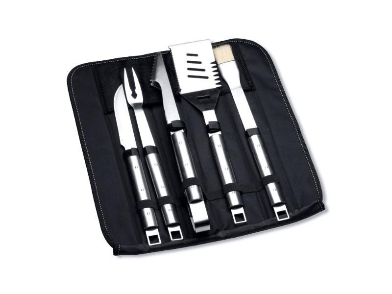 Berghoff Cubo 6pc Stainless Steel Bbq Set With Folding Bag