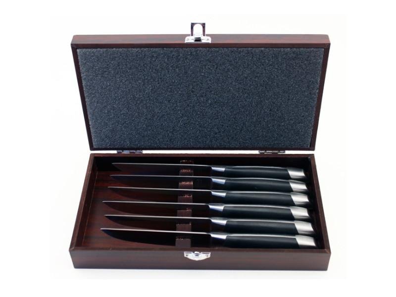 Berghoff Geminis 7pc Steak Knife Set With Wooden Case