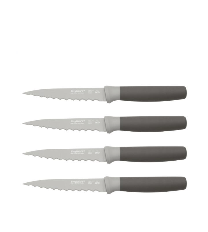 Shop Berghoff Leo 4pc 4.5" Stainless Steel Steak Knives, Set Of 4, Gray