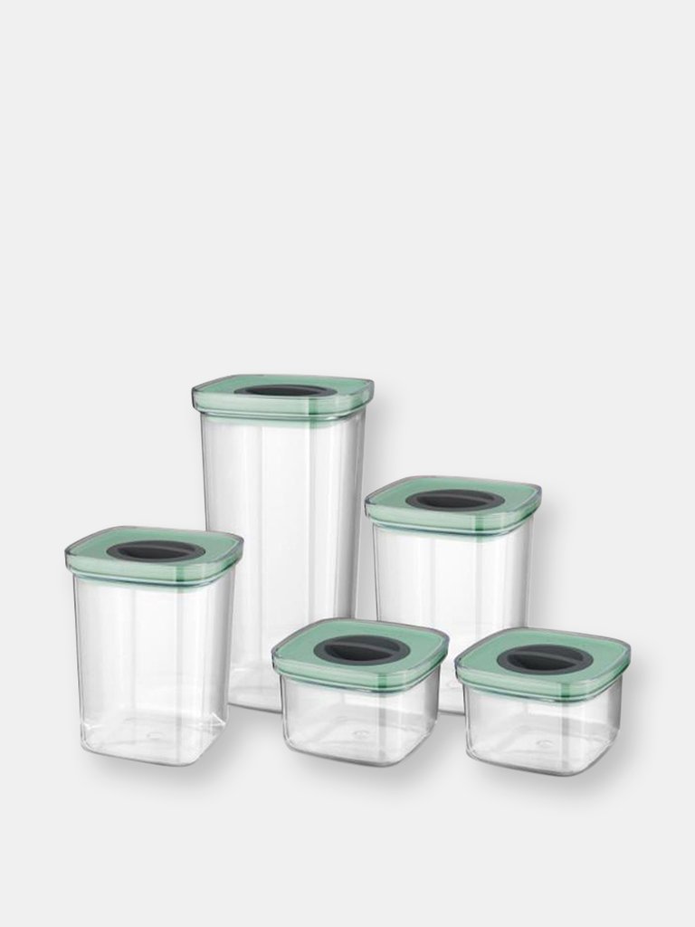 BergHOFF Leo 5PC Smart Seal Food Container Set, Green - Green