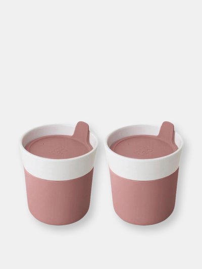 BergHOFF BergHOFF Leo 8.45oz Porcelain Travel Mug, Set of 2 product