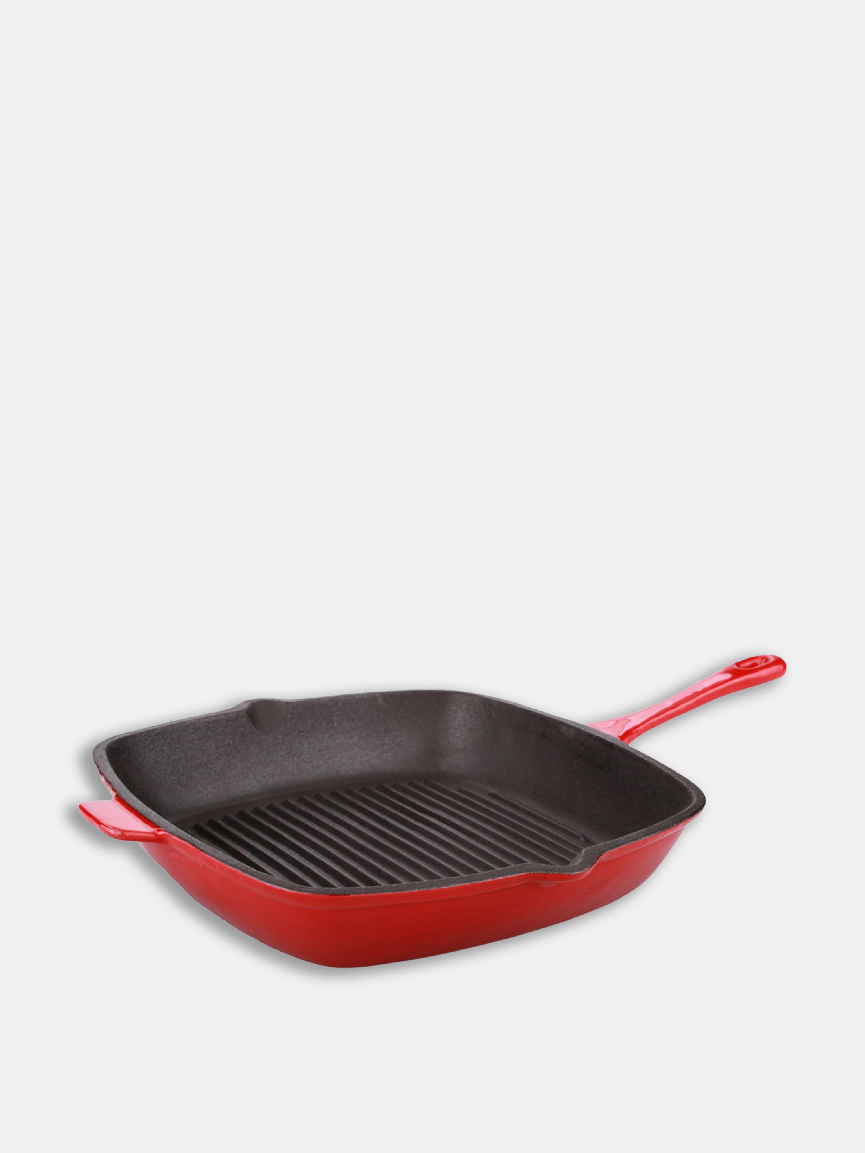 Berghoff Neo 11" Cast Iron Square Grill Pan, Red