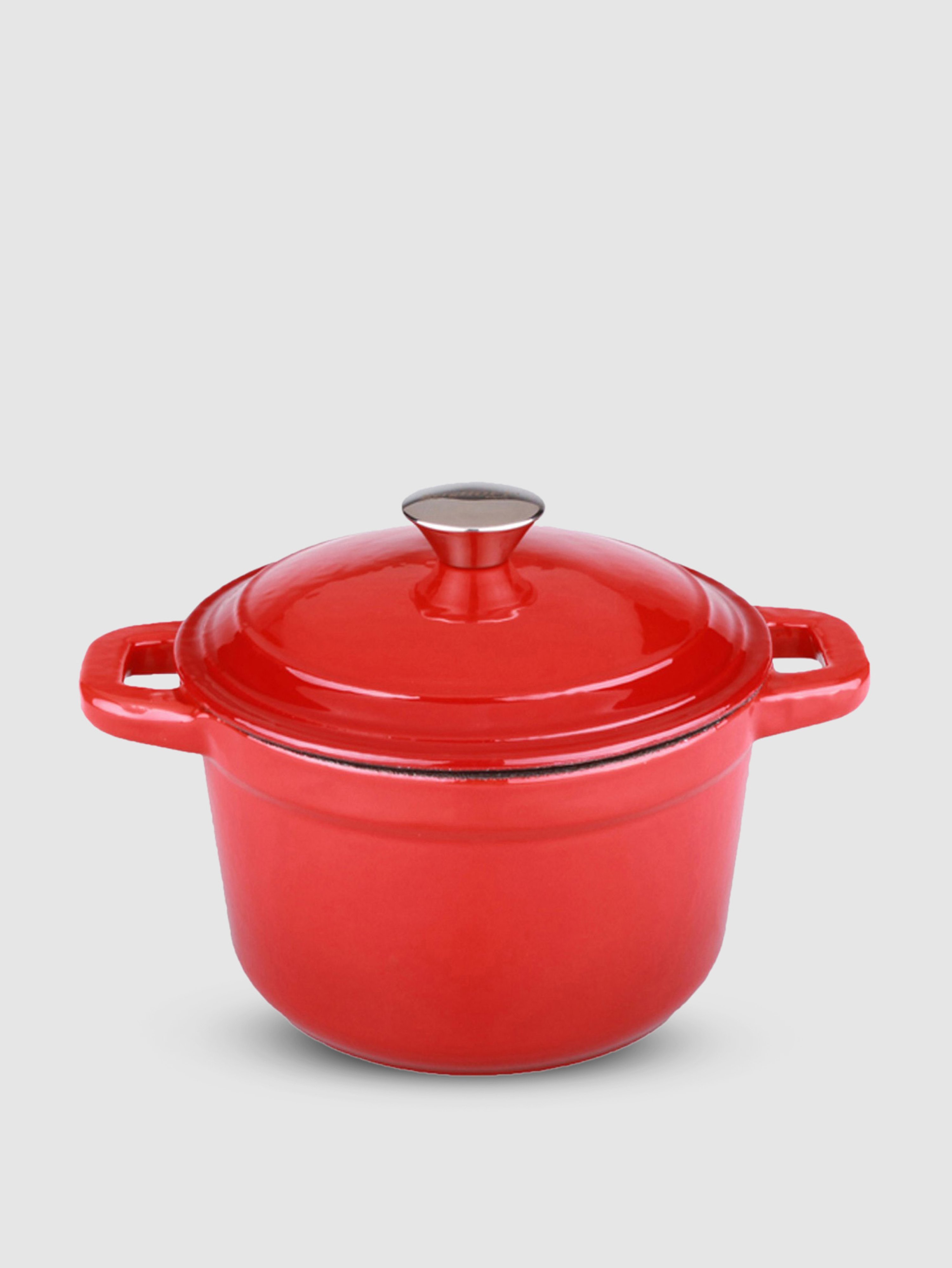 Berghoff Neo 3qt Cast Iron Round Covered Dutch Oven, Red