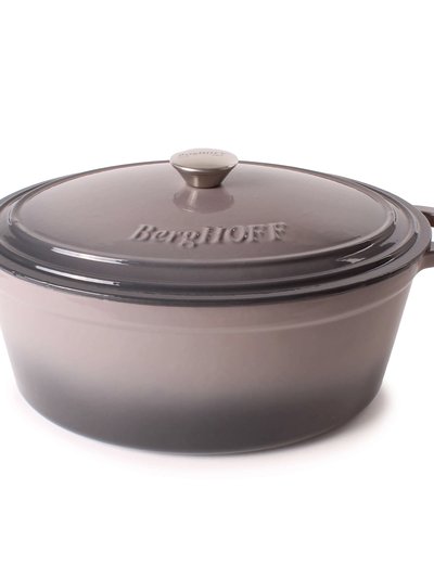BergHOFF BergHOFF Neo 8qt Cast Iron Oval Covered Dutch Oven, Oyster product