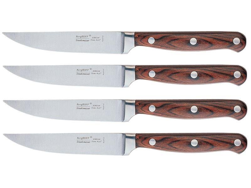 Berghoff Pakka 4pc Stainless Steel Steak Knife Set
