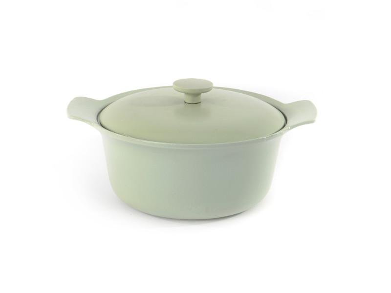 Berghoff Ron Cast Iron 4.4qt Covered Stockpot In Green