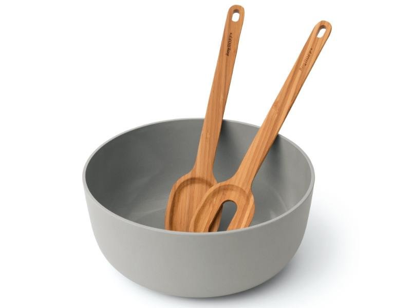 Shop Berghoff Leo 3ps Bamboo Salad Bowl Set With Servers