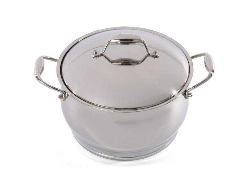 Berghoff Zeno 7qt Stainless Steel Covered Stockpot In Gray
