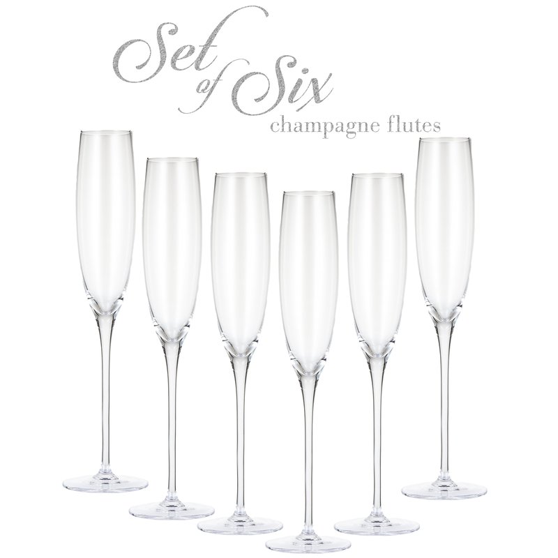 Shop Berkware Classic Sparkling Champagne Glass, Set Of 6
